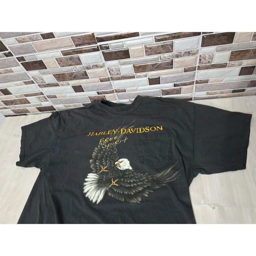 Vintage 2000 Harley Davidson Sauk Prairie WI HOG Hospital T-Shirt XL Free Spirit - Picture 2 of 16
